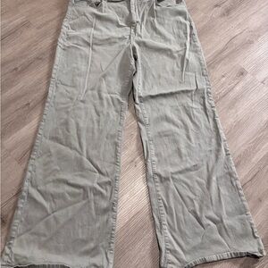 Wide-Leg light green/grey Pants